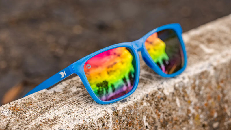 Rainbow Blues Fast Lanes Sport Knockaround Unisex Polarized Sunglasses