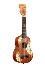 Kala Hibiscus Mahogany Soprano Ukulele with Bag | WILD FLIER GIFTS AND APPAREL