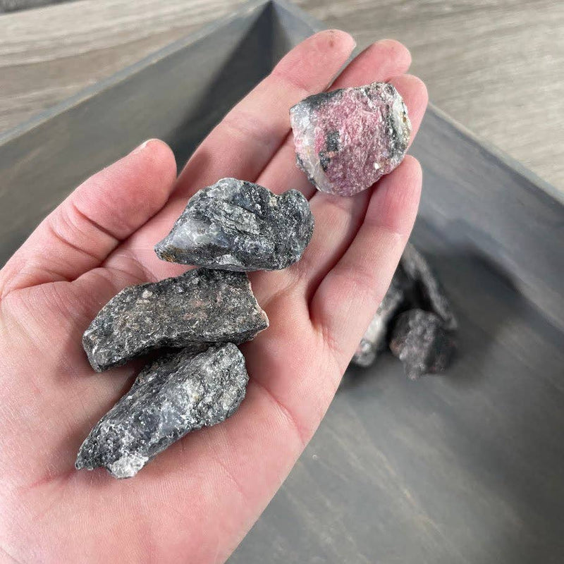 Rhodonite Rough Stones Wholesale - 1LB Bulk Lot | WILD FLIER GIFTS AND APPAREL