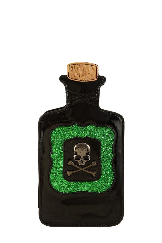 Skull Charm Poison Bottle Crossbody Bag