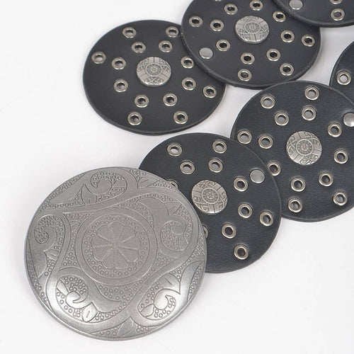 Faux Leather Multi Eyelet Round Western Belt: SL | WILD FLIER GIFTS AND APPAREL