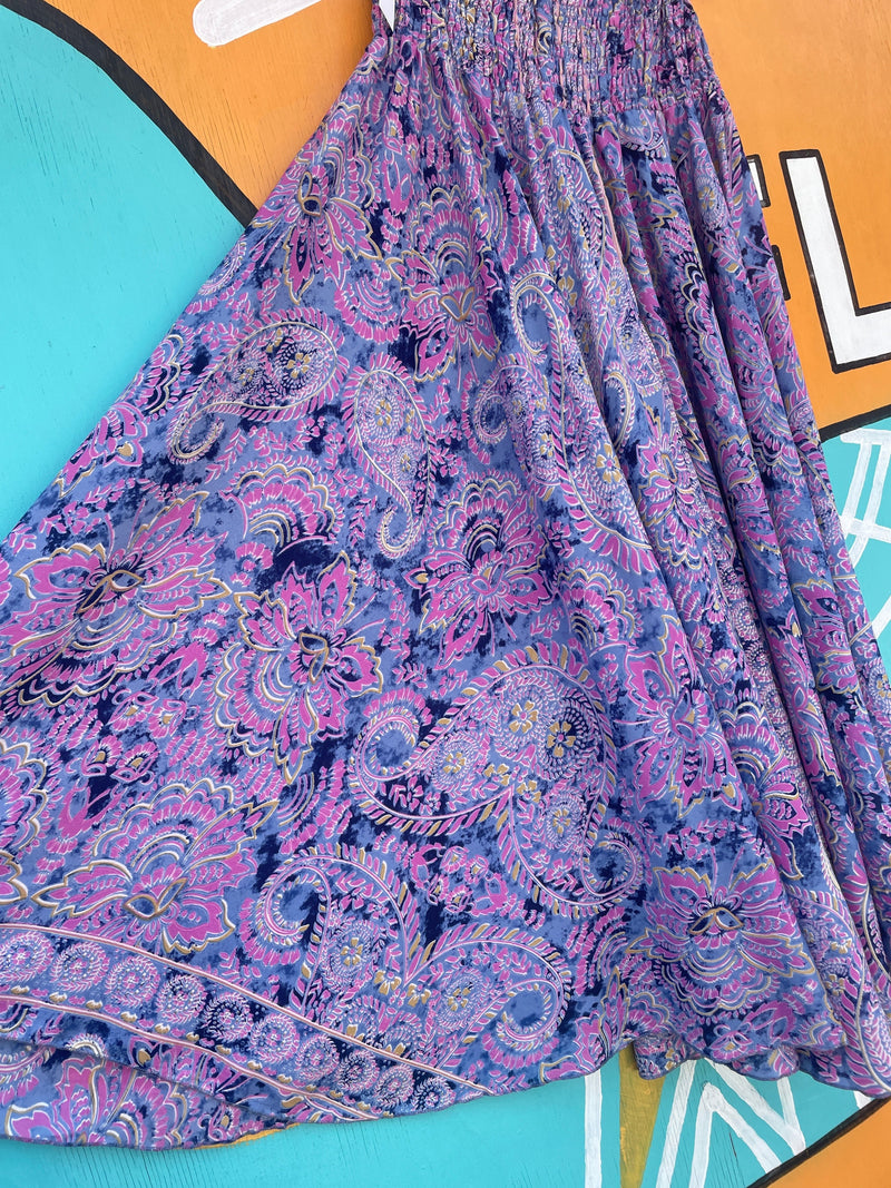 Paisley Print Wide Leg Polysilk Palazzo Pants : One Size | WILD FLIER GIFTS AND APPAREL