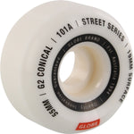 Globe Skateboard G2 Conical Street White / Essential Skateboard Wheels- 55mm 101a (Set of 4)