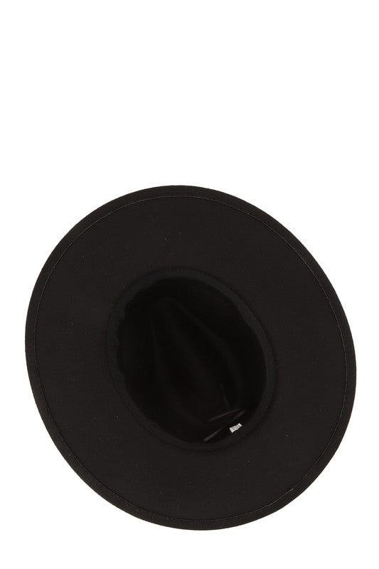 Belt Buckle Black Fedora Hat