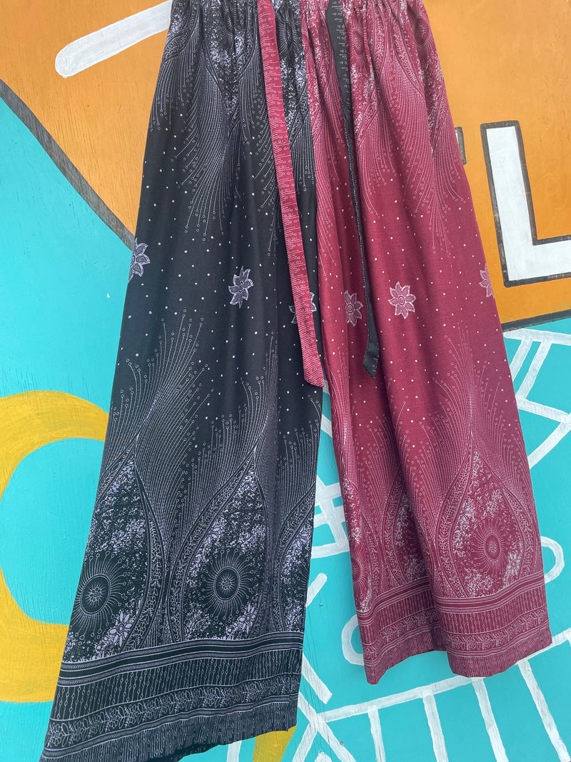 Lennox Wide Leg Rayon Pants : One Size | WILD FLIER GIFTS AND APPAREL
