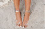 Lotus and Luna Beaded Anklets