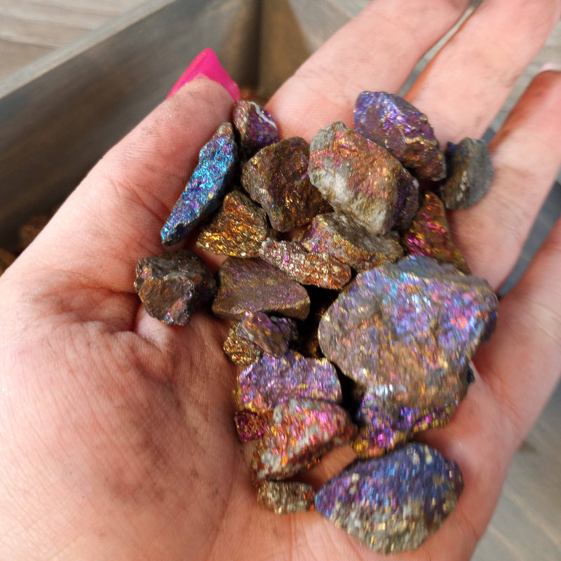Peacock Ore Raw Rough sold by the 1 Pound Lot | WILD FLIER GIFTS AND APPAREL