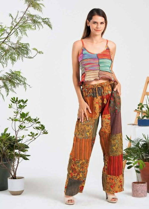 Shroom patch straight pants (KT-1412): Assorted (Available Colors) / Free Size | WILD FLIER GIFTS AND APPAREL
