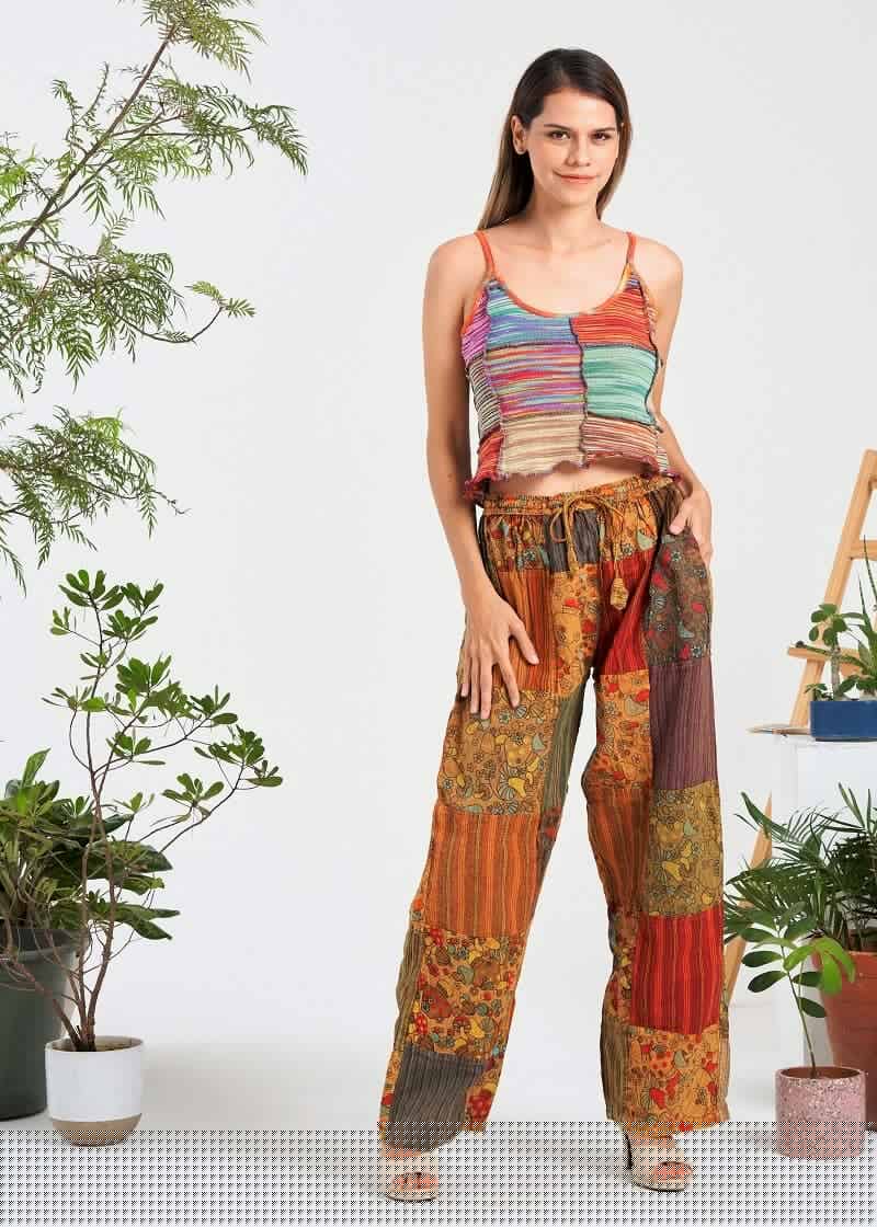 Shroom patch straight pants (KT-1412): Assorted (Available Colors) / Free Size | WILD FLIER GIFTS AND APPAREL