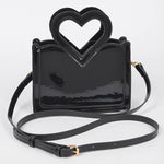 Enamel Top Handle Bag: Black | WILD FLIER GIFTS AND APPAREL