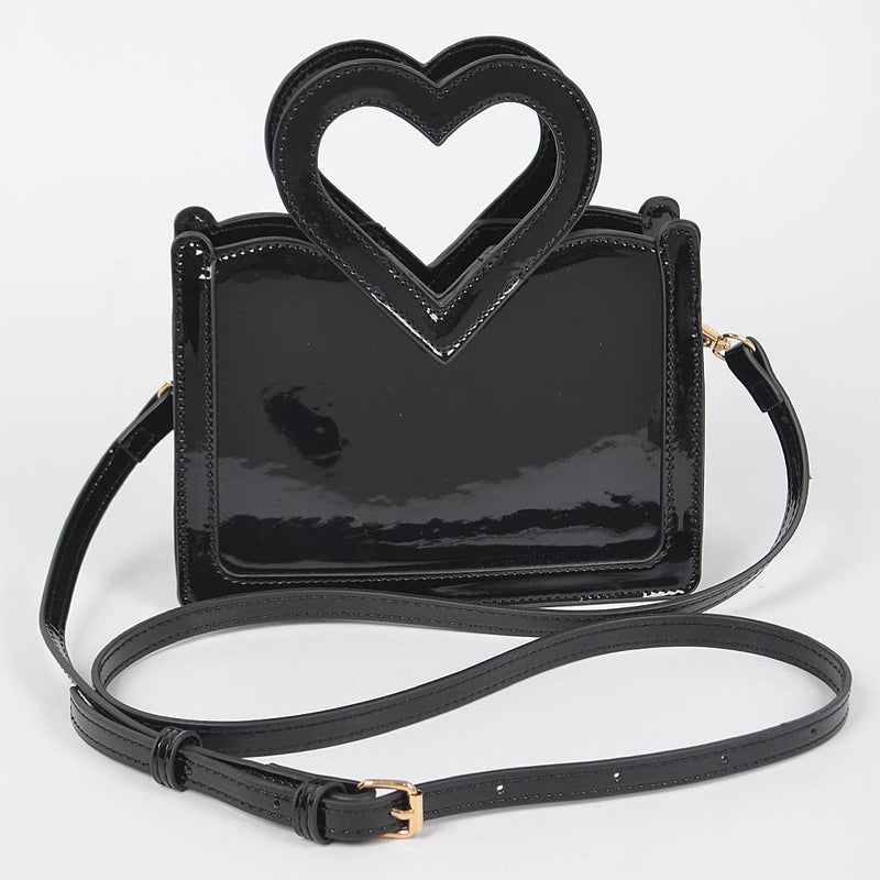 Enamel Top Handle Bag: Black | WILD FLIER GIFTS AND APPAREL