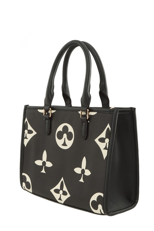 Empress Monogram Bicolor Bag with Handle