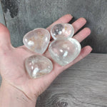 Clear Quartz Puffy Heart