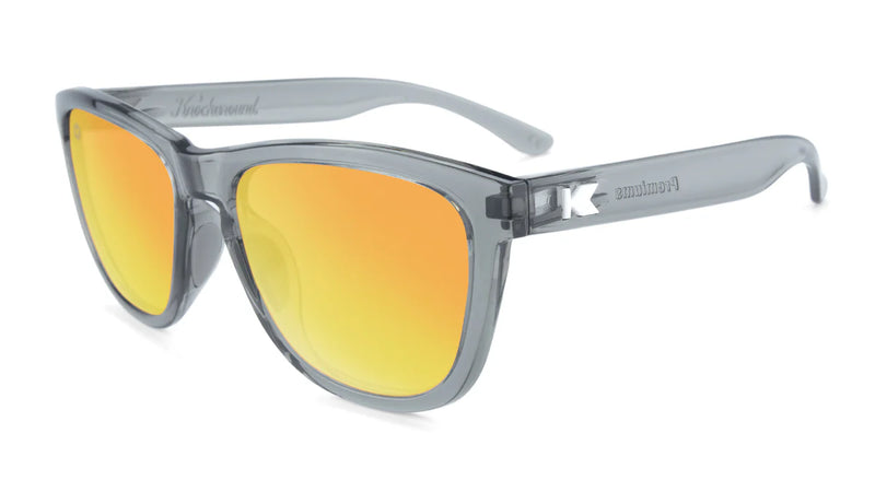 Clear Grey / Sunset Premiums Sport Knockaround Unisex Polarized Sunglasses