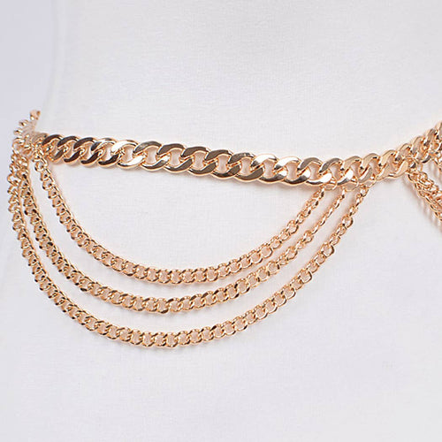 Symmetric Chain Belt: Gold | WILD FLIER GIFTS AND APPAREL