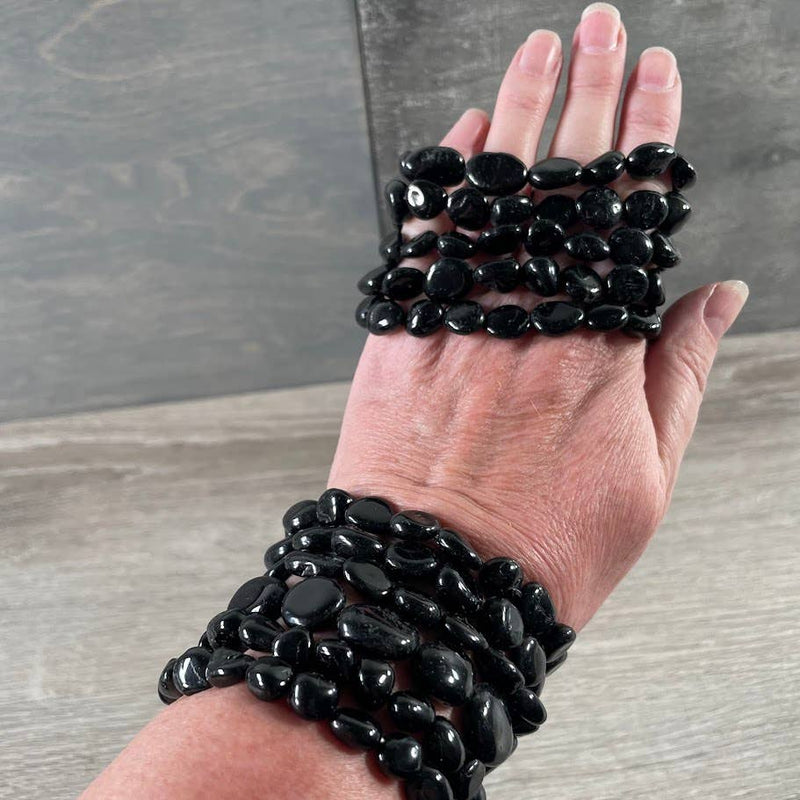 Tourmaline Gemstone Nugget Bracelets