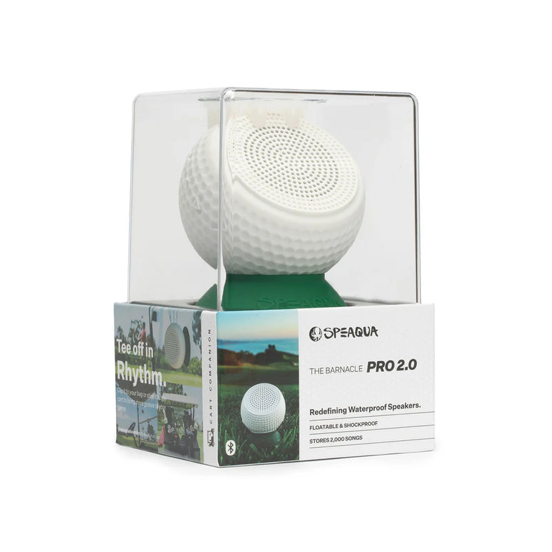 Speaqua The Barnacle Pro 100% Waterproof 8g Bluetooth 2.0 Speaker - Golf | WILD FLIER GIFTS AND APPAREL