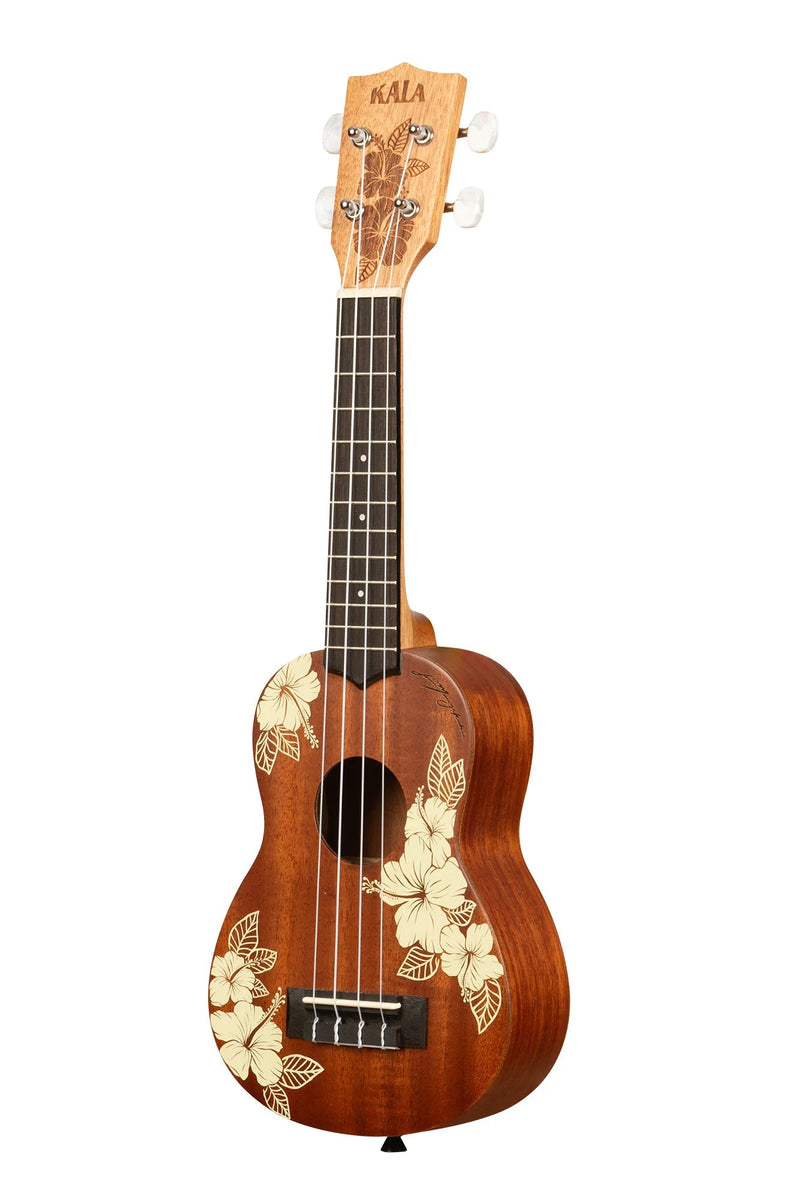 Kala Hibiscus Mahogany Soprano Ukulele with Bag | WILD FLIER GIFTS AND APPAREL