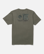 Salty Crew Flagship Fill Short Sleeve Tee - Dusty Olive | WILD FLIER GIFTS AND APPAREL