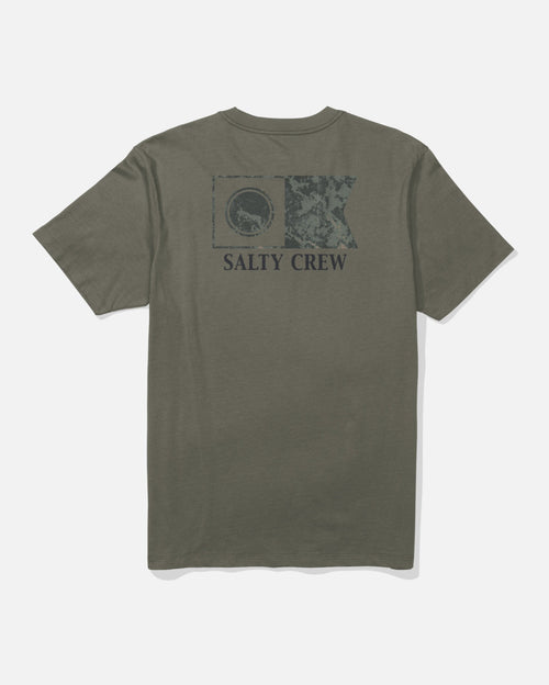 Salty Crew Flagship Fill Short Sleeve Tee - Dusty Olive | WILD FLIER GIFTS AND APPAREL