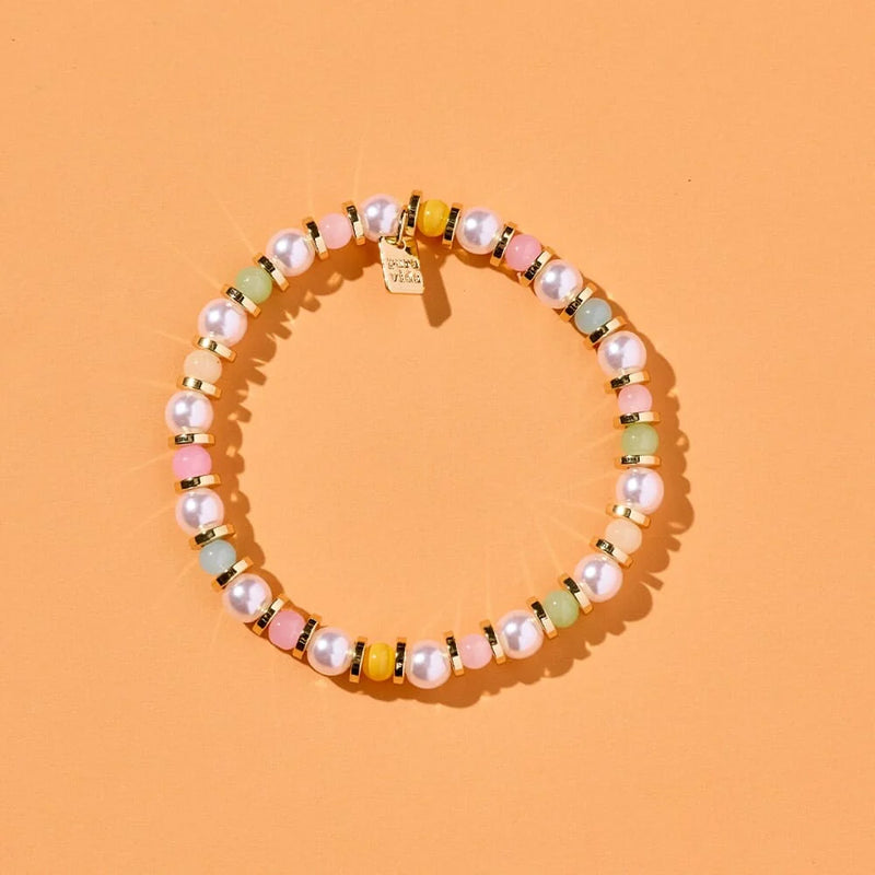 Pura Vida Headliner Pearl Bloom Stretch Bracelet