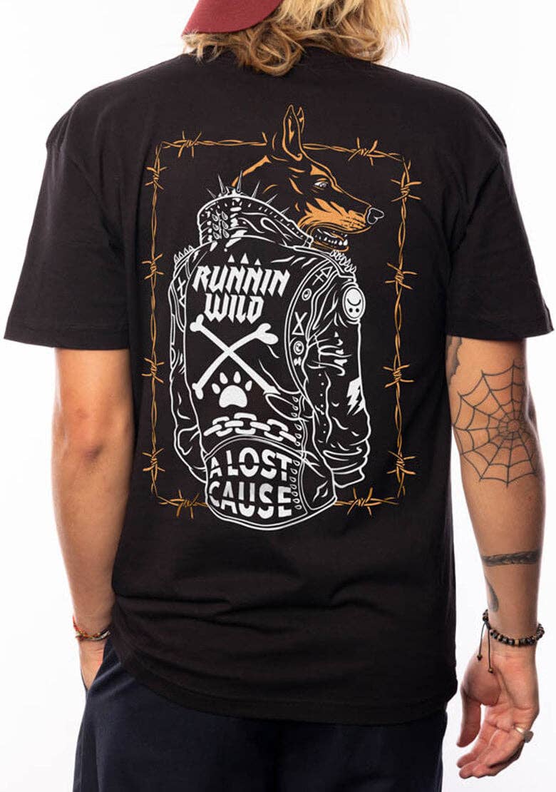 Runnin Wild Tee: Black / M | WILD FLIER GIFTS AND APPAREL