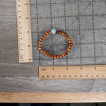 Assorted Gemstone with Wood Beads Bracelet : Assorted Symbols and Stones
