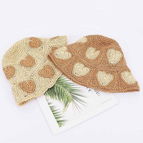 I Heart Summer Handmade Faux Straw Hat