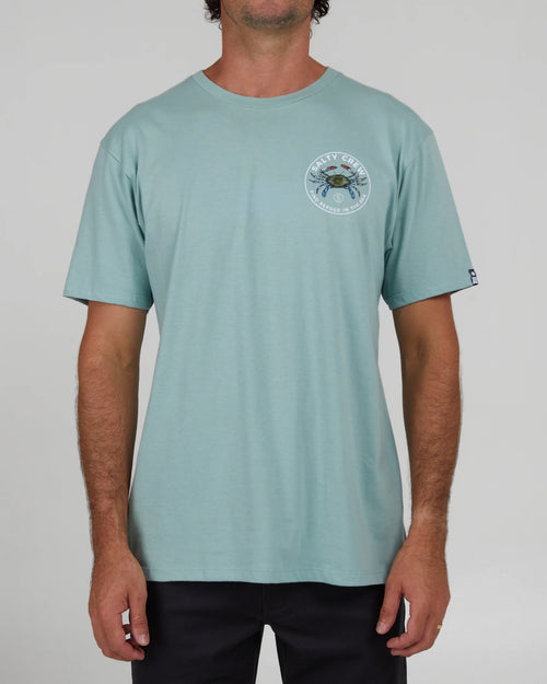 Salty Crew Blue Crabber Mackerel Short Sleeve Premium Tee