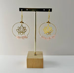 Lotus Gemstone Boho Earrings | WILD FLIER GIFTS AND APPAREL