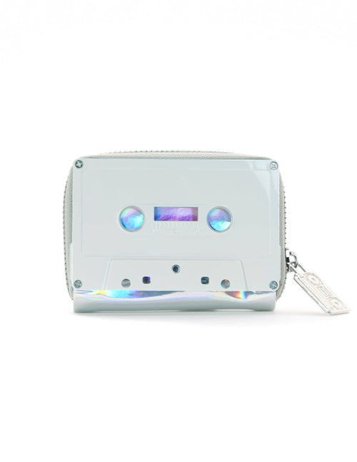 Fydelity Retro 80s Cassette Mixtape Wallet | Electro Silver