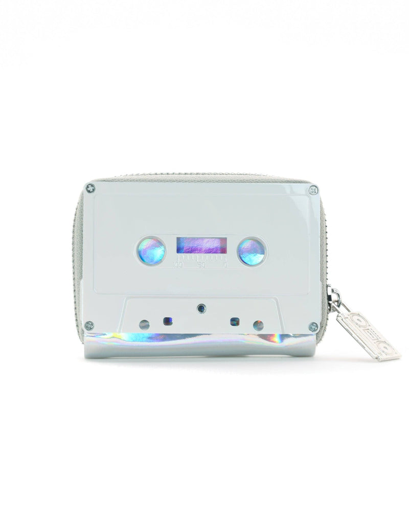 Fydelity Retro 80s Cassette Mixtape Wallet | Electro Silver