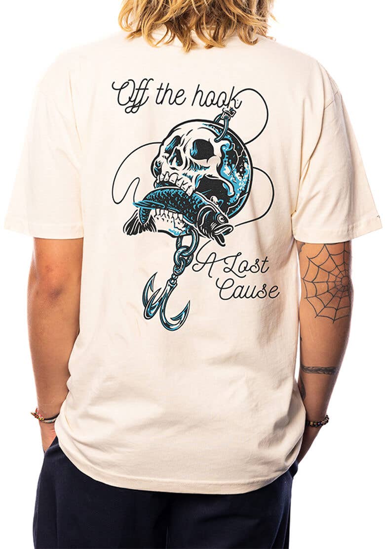 A Lost Cause Official Hooked V2 Tee : Bone