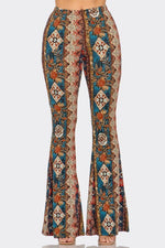 Boho Floral Printed Flared Pants | WILD FLIER GIFTS AND APPAREL