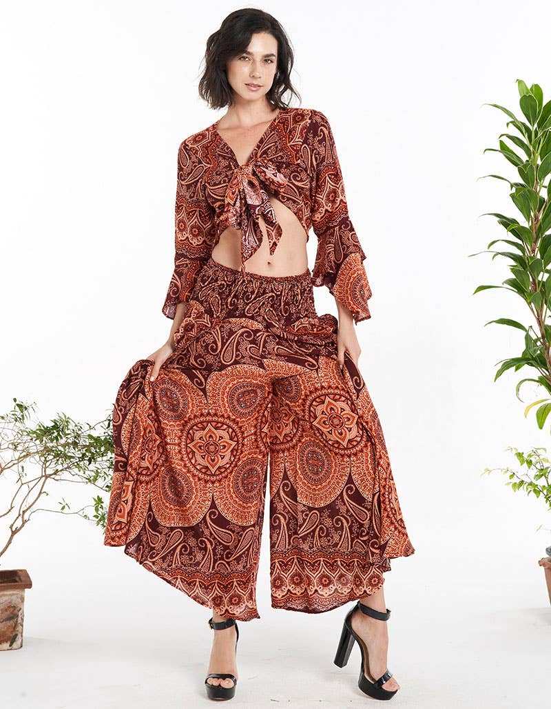 Rayon Palazzo Pant (TH-1865): One Size | WILD FLIER GIFTS AND APPAREL