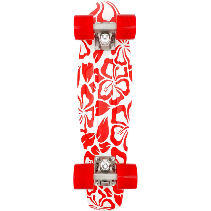 Aloha Swell 22” Cruiser Skateboard Complete-White/Red