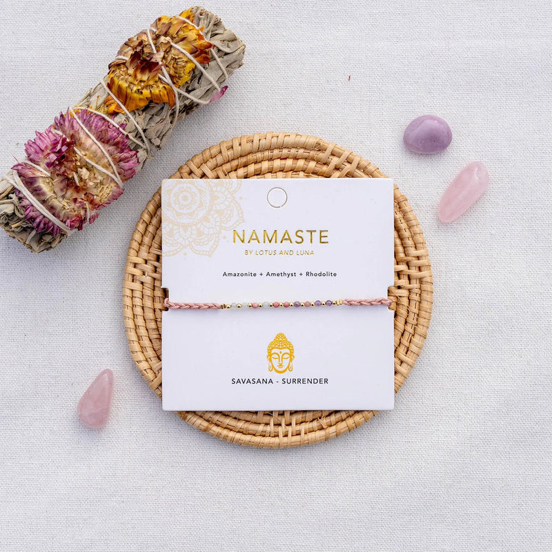 Lotus and Luna Namaste Bracelets | WILD FLIER GIFTS AND APPAREL