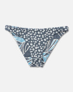 Salty Crew Rattan Palms Reversible Midi Bikini Bottom - Fin Blue | WILD FLIER GIFTS AND APPAREL
