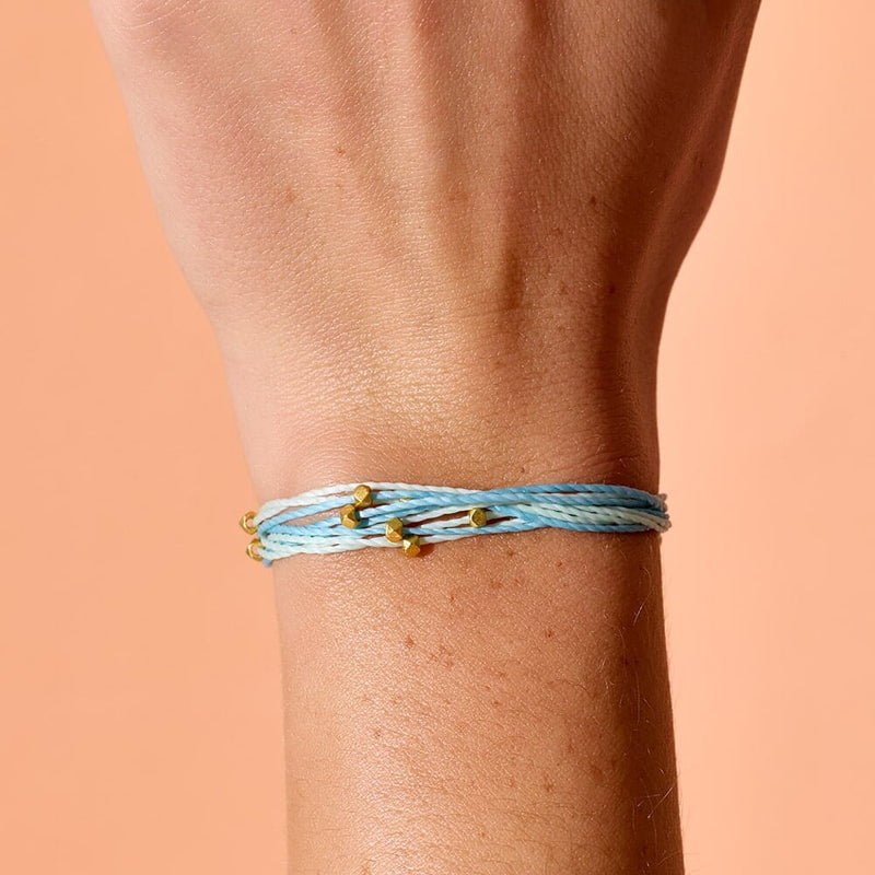 Pura Vida Desert Turquoise Half and Half Gold Malibu Bracelet