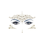 Mazu Iridescent With Pearl Crystal Face Sticke: WHI / O/S | WILD FLIER GIFTS AND APPAREL