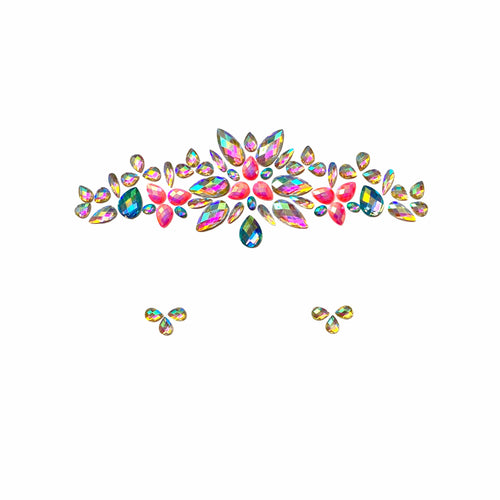 Avatar Pink & Blue Tiara Crystal Face Jewels: MULTI / O/S | WILD FLIER GIFTS AND APPAREL