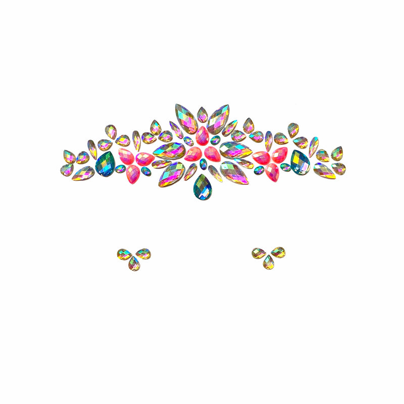 Avatar Pink & Blue Tiara Crystal Face Jewels: MULTI / O/S | WILD FLIER GIFTS AND APPAREL