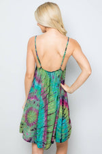 Tie-Dye Short Dress : Assorted (Available Sizes) / One Size