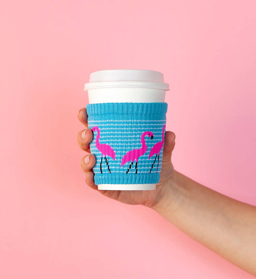 Lawn Flamingo | Pint Glass, Coffee Cup Sleeve & Can Koozie | WILD FLIER GIFTS AND APPAREL