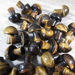 Small Gemstone Mushrooms : Tiger’s Eye