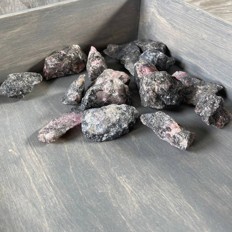 Rhodonite Rough Stones Wholesale - 1LB Bulk Lot | WILD FLIER GIFTS AND APPAREL