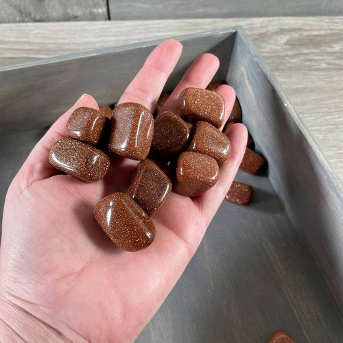 Goldstone Tumbled Stones Wholesale  – 1LB Bulk Lot | WILD FLIER GIFTS AND APPAREL