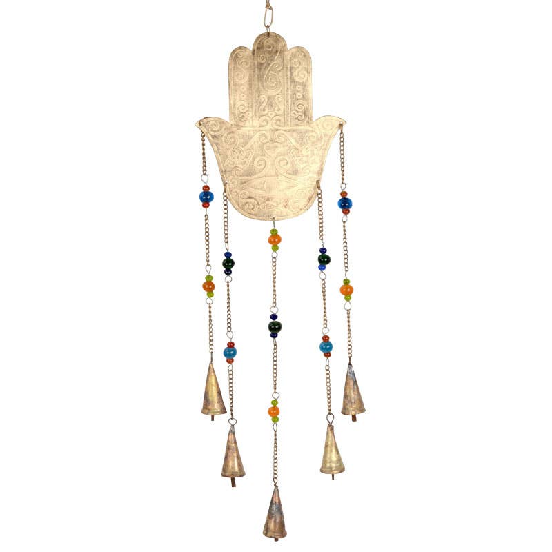 Recycled Hamsa Windchime