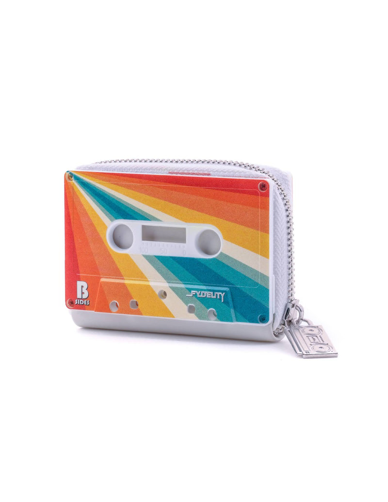 70299 Small Women Cute Wallet Retro 80 Cassette Tape Rainbow | WILD FLIER GIFTS AND APPAREL