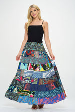 Maverick Multi-Patch Maxi Skirt : One Size | WILD FLIER GIFTS AND APPAREL